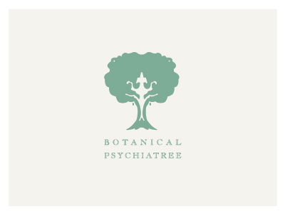 Botanical Psychiatree ink blot psychiatry tree