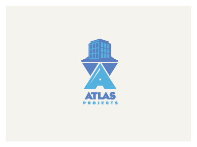 Atlas atlas building construction letter a logo