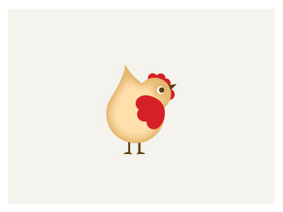 Fluffy Butt chick chicken logo poultry