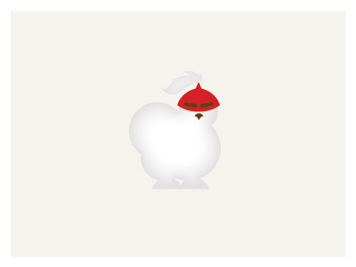 White Knight chicken illustration rooster silkie chicken