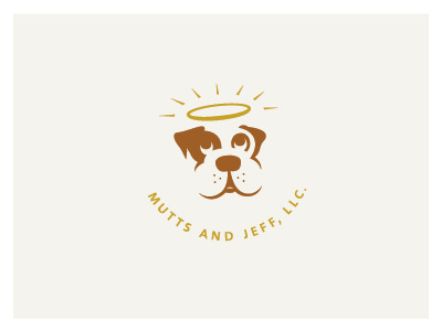 Mutts And Jeff Version 2 angel dog dog training halo logo mutt mutts