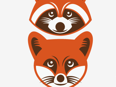 raccoon and fox fox icon raccoon