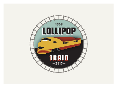 Lollipop version 2 retro tracks train vintage