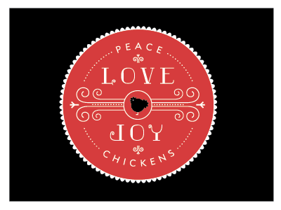 Peace Love Joy Chickens chickens christmas holiday joy love peace poultry