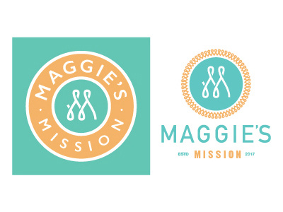 Maggie's Mission cancer cancer ribbon help initial m letter m non profit