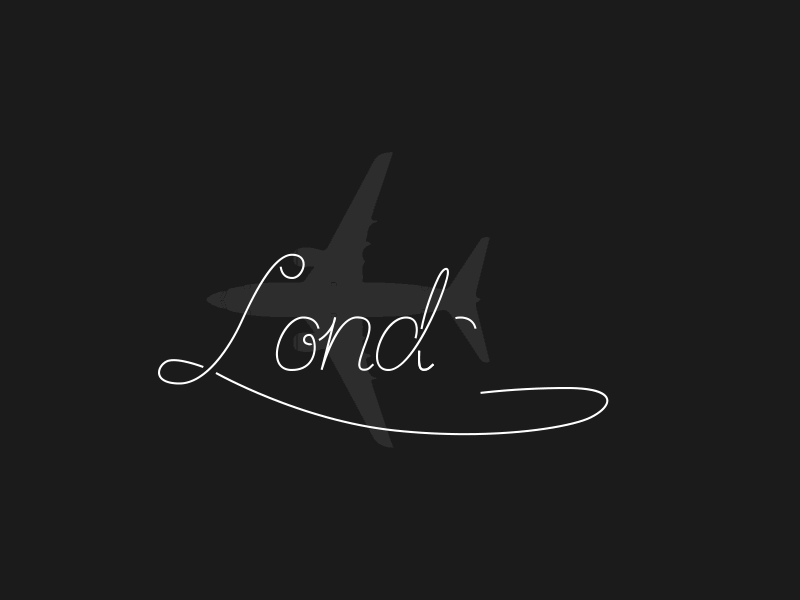 London-Lisbon animation lettering loop not work