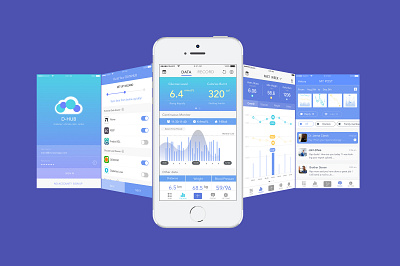 Dhub (Diabetic Data Hub App) UI Design app ui ux