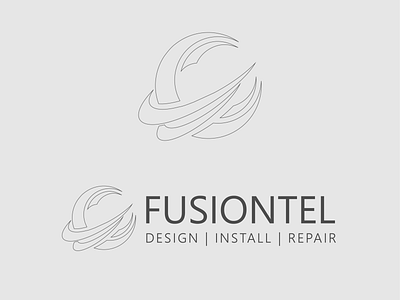 Logo design Sketch for client FusionTel, Engineering Company branding illustration logo logo concept logo design skecth sketch telecom vector