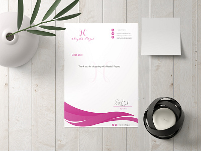 Letter head design for fashion design company branding letter letterhead letterhead design letterhead template