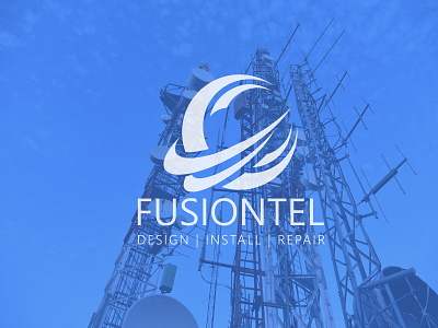 FusionTel logo design concept logo designer logodesign telecom