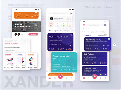 Xander Fitness UI
