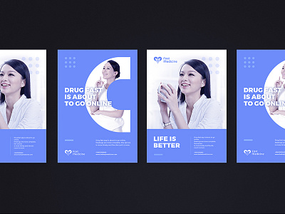 Brand design of medicine fast app brand color format medical ui