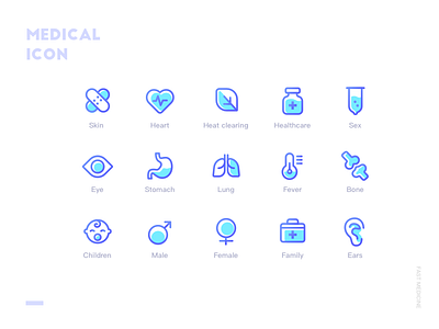 Medical icon design colour icon medical ui ux