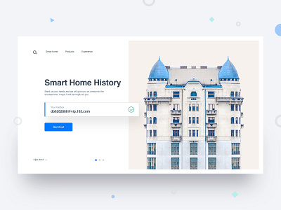 Smart Home History Introduction Page Design