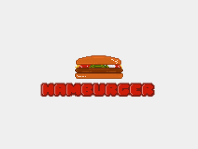 Pixel Hamburger burger food hamburger pixel pixel art pixels