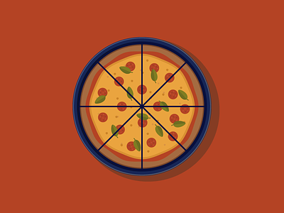 PIZZAAAAAAAHHHHH! basil cheese design food pepperoni pizza pizza pie spinach vector