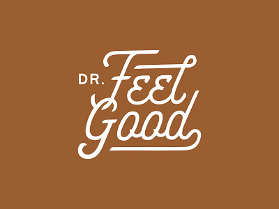 Dr. Feel Good adobe badge beer brand identity branding design font graphic design logo logotype script typography vector