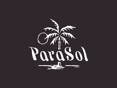 ParaSol adobe badge beach brand identity branding design font graphic design identity illustration island logo palm surf typography vector vectors