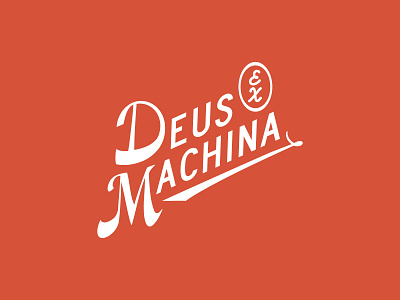 Deus ex Machina adobe badge brand identity branding concept design deus deus es machina font graphic design logo motorcycles script typography vector