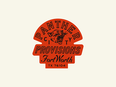 Panther City Provisions adobe apparel badge brand identity branding design graphic design illustration logo texas vector