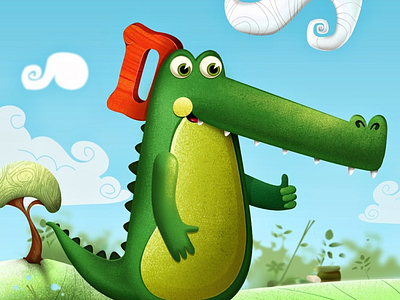 Crock alligators clouds crocko crocodile kids app sun thumbs up watch