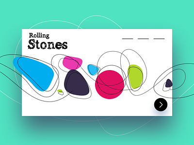 Stones! abstract art colors experiment homepage illustration lines move scribble stones