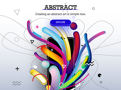 AbstrArt Concept abstract app art colors concept explore idea lines phone shapes thoughts trendy