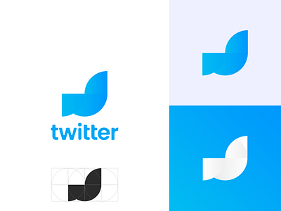 Twitter logo Redesign 2020 logo branding flat logo logo logo trends 2020 minimalist logo smart logo twitter