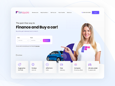 Car Finance Landing Page Concept Redesign