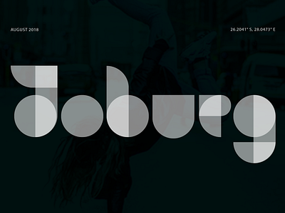 Joburg branding design graphic design johannesburg layout logo logodesign typography typography design typography logo vector