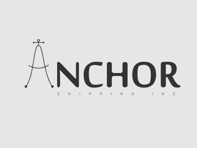 Anchor Shipping Inc. Text Logo