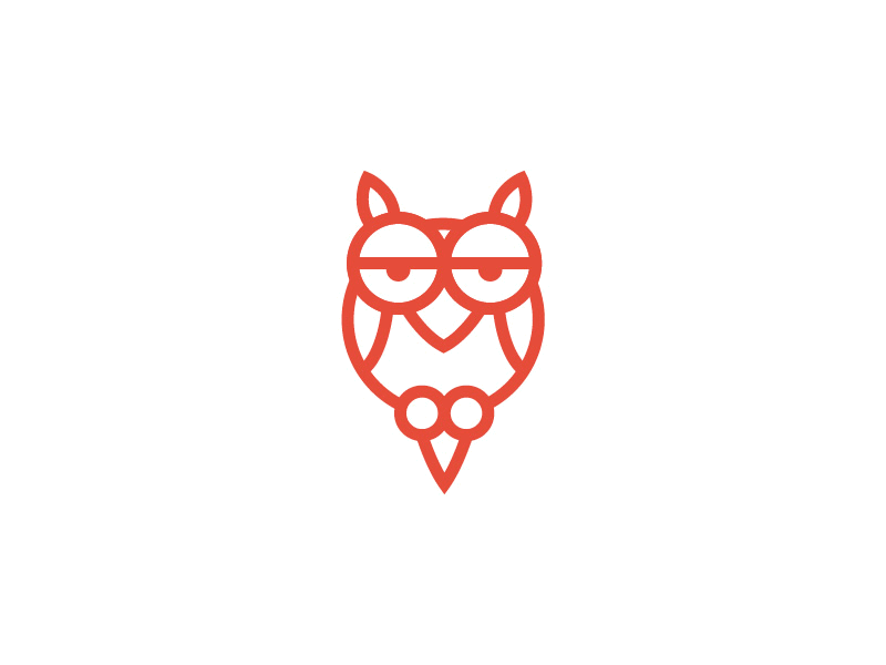 Little Owl buho icon little logo owl picto