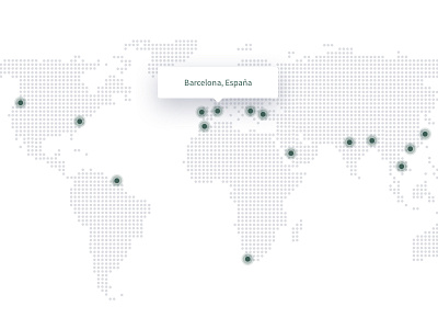 Map barcelona bcn españa etiket green locations map spain