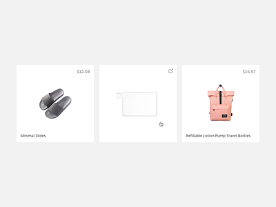 Minimalali ecommerce external link minimal page product shop website