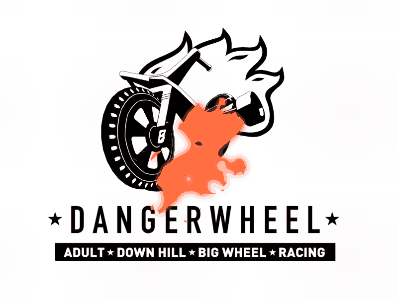 Dangerwheel 2d after effects animation flat illustration motion graphics wip work in progress