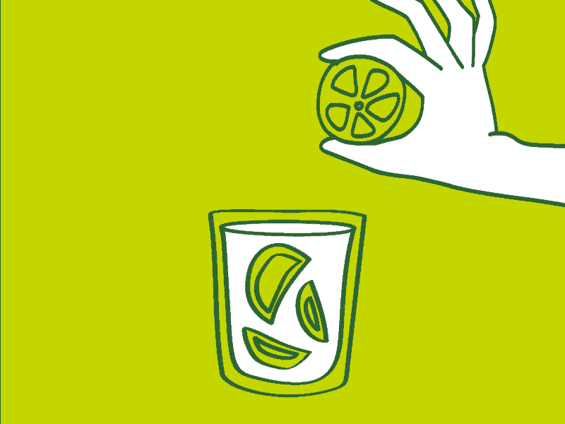 Cheers! alcohol animation cachaca cel animation clink drink frame by frame lime motion graphics