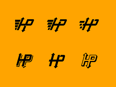 HP Logistics Comps arrows branding logistics logotype shipping