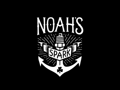 Noah's Spark memorial fishing tournament anchor fishing logo sparkplug
