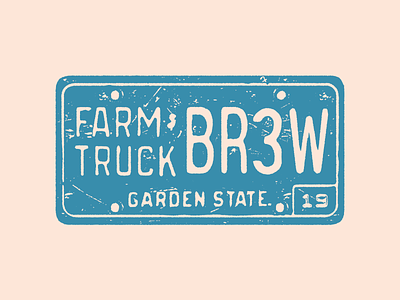 Farm Truck Plate