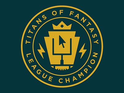 Titans of Fantasy Football Patch badge champion fantasy football patch sports