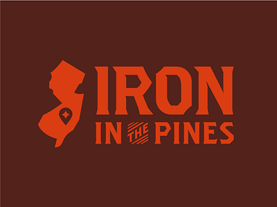 Iron in the Pines iron logo new jersey nj pinelands pines piney rust