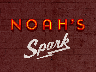 Noah's Spark brush garage neon type