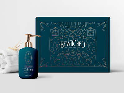 Bewitched Beauty Monoline in Box beauty branding clean design monoline packaging
