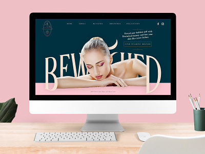 Bewitched Beauty Website Concept beauty branding clean design typography website