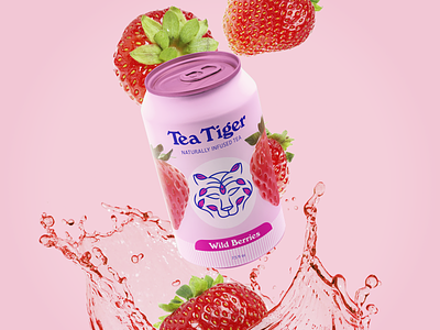 Tea Tiger Packaging branding can drink logo packaging tea tea packaging tiger tiger logo