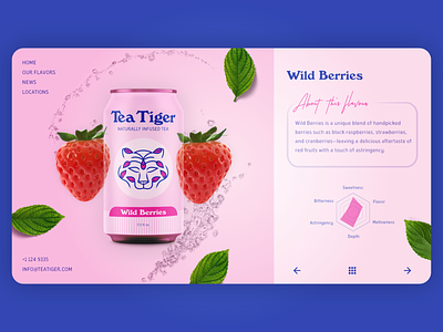 Tea Website Concept tea web design website