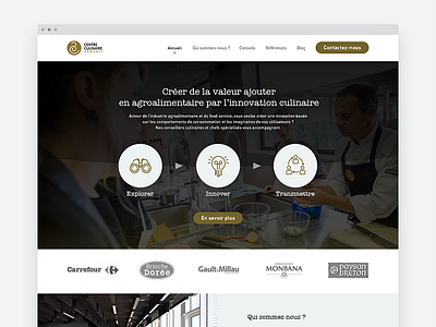 Redesign du site Centre Culinaire Contemporain graphic graphic design ui design ui designer uidesign uxdesign website
