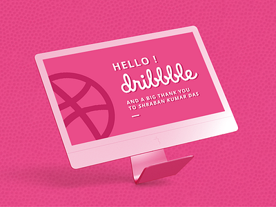 Hello dribbble ! graphic