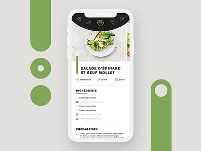 Design d'application culinaire app design application cooking app graphic design mobile ui design ui designer uidesign uxdesign