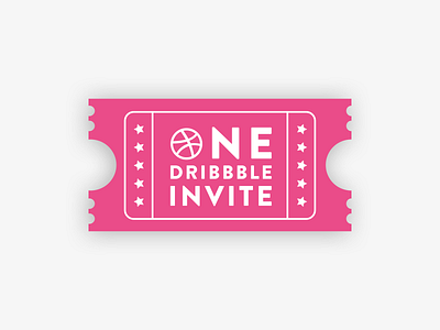 One dribbble invite ! invite invite giveaway